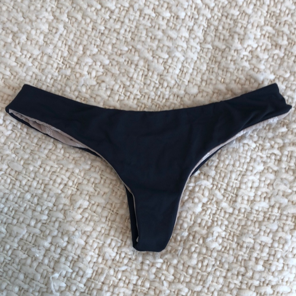 Midori Black Cheeky Bikini Bottom